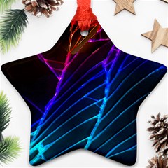 Cracked Out Broken Glass Star Ornament (two Sides) by BangZart