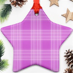 Seamless Tartan Pattern Ornament (star) by BangZart