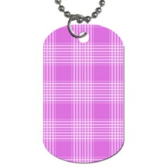 Seamless Tartan Pattern Dog Tag (one Side) by BangZart