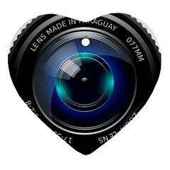 Camera Lens Prime Photography Heart Ornament (two Sides) by BangZart