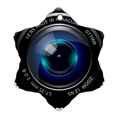 Camera Lens Prime Photography Snowflake Ornament (two Sides) by BangZart