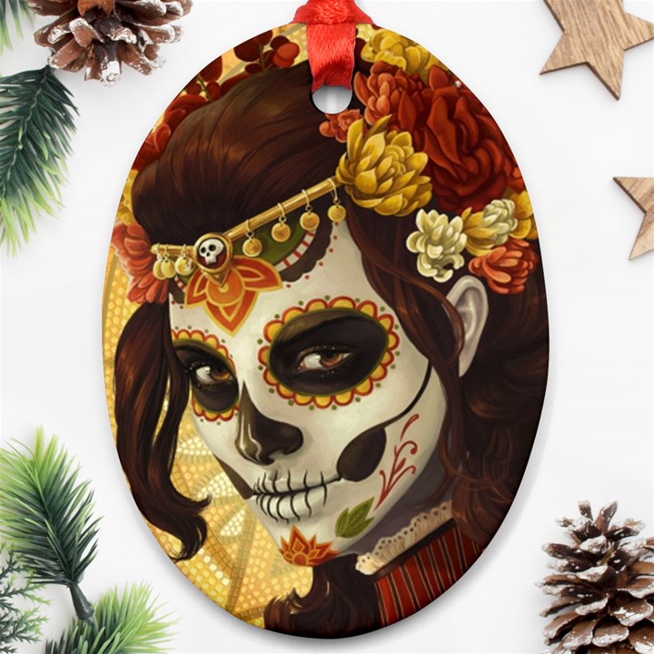 Fantasy Girl Art Ornament (Oval)