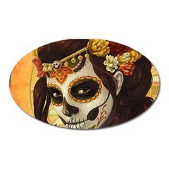 Fantasy Girl Art Oval Magnet by BangZart