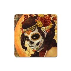 Fantasy Girl Art Square Magnet by BangZart