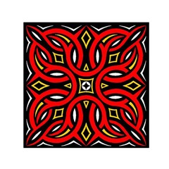 Traditional Art Pattern Small Satin Scarf (square) by BangZart