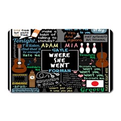 Book Quote Collage Magnet (rectangular) by BangZart