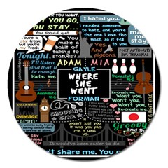 Book Quote Collage Magnet 5  (round) by BangZart