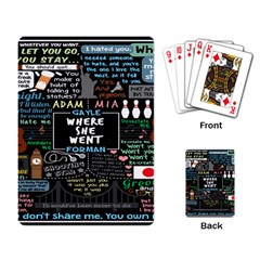 Book Quote Collage Playing Card by BangZart