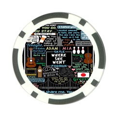 Book Quote Collage Poker Chip Card Guard by BangZart