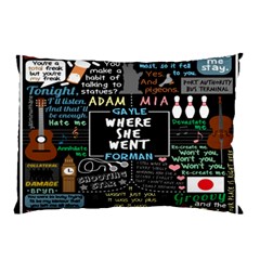 Book Quote Collage Pillow Case by BangZart