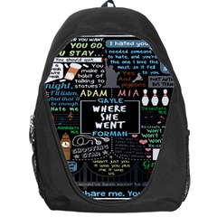 Book Quote Collage Backpack Bag by BangZart