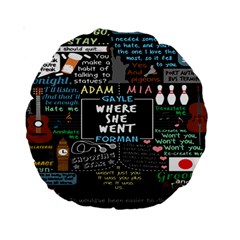 Book Quote Collage Standard 15  Premium Round Cushions by BangZart