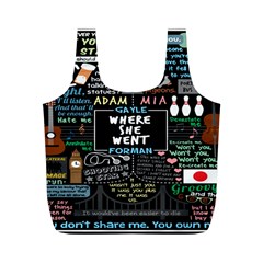 Book Quote Collage Full Print Recycle Bags (m)  by BangZart