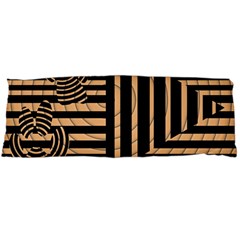 Wooden Pause Play Paws Abstract Oparton Line Roulette Spin Body Pillow Case (dakimakura) by BangZart