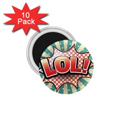 Lol Comic Speech Bubble  Vector Illustration 1 75  Magnets (10 Pack)  by BangZart