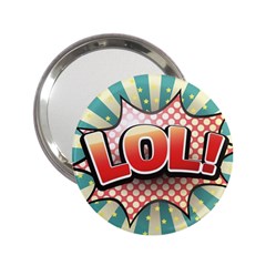 Lol Comic Speech Bubble  Vector Illustration 2 25  Handbag Mirrors by BangZart