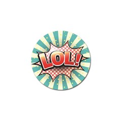 Lol Comic Speech Bubble  Vector Illustration Golf Ball Marker by BangZart