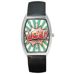 Lol Comic Speech Bubble  Vector Illustration Barrel Style Metal Watch by BangZart