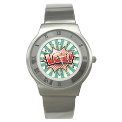 Lol Comic Speech Bubble  Vector Illustration Stainless Steel Watch by BangZart