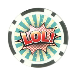 Lol Comic Speech Bubble  Vector Illustration Poker Chip Card Guard by BangZart