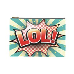 Lol Comic Speech Bubble  Vector Illustration Cosmetic Bag (large)  by BangZart