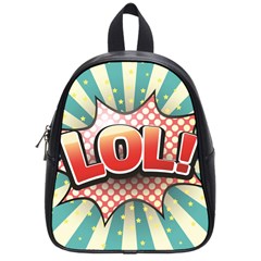 Lol Comic Speech Bubble  Vector Illustration School Bags (small)  by BangZart