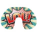 Lol Comic Speech Bubble  Vector Illustration Travel Neck Pillows Back