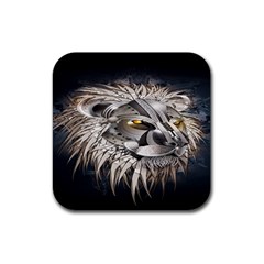 Lion Robot Rubber Coaster (square)  by BangZart