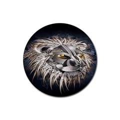 Lion Robot Rubber Coaster (round)  by BangZart