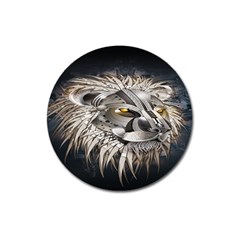 Lion Robot Magnet 3  (round) by BangZart