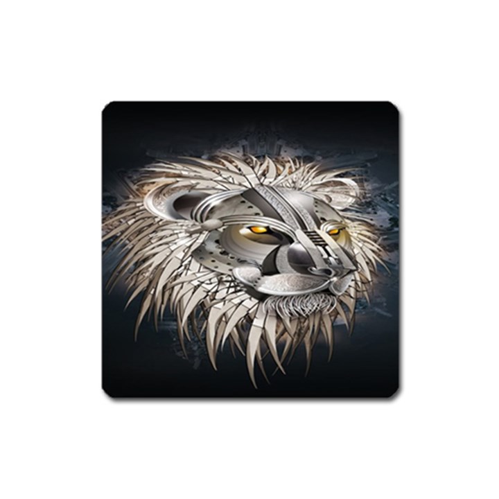 Lion Robot Square Magnet