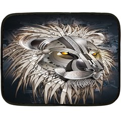 Lion Robot Fleece Blanket (mini) by BangZart