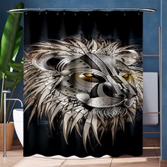 Lion Robot Shower Curtain 60  X 72  (medium)  by BangZart