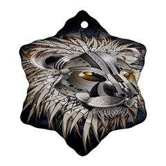 Lion Robot Ornament (snowflake) by BangZart