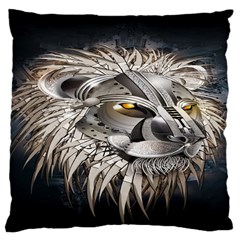 Lion Robot Large Cushion Case (two Sides) by BangZart