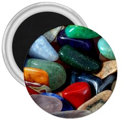 Stones Colors Pattern Pebbles Macro Rocks 3  Magnets