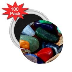 Stones Colors Pattern Pebbles Macro Rocks 2 25  Magnets (100 Pack)  by BangZart