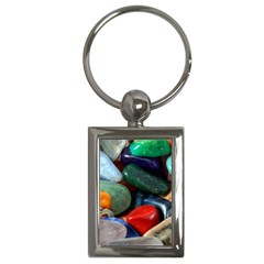 Stones Colors Pattern Pebbles Macro Rocks Key Chains (rectangle)  by BangZart