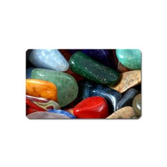 Stones Colors Pattern Pebbles Macro Rocks Magnet (name Card) by BangZart