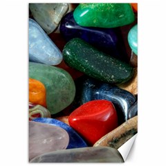 Stones Colors Pattern Pebbles Macro Rocks Canvas 12  X 18   by BangZart