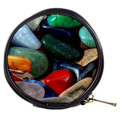 Stones Colors Pattern Pebbles Macro Rocks Mini Makeup Bags by BangZart