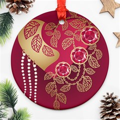 Love Heart Ornament (round) by BangZart