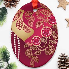 Love Heart Ornament (oval)