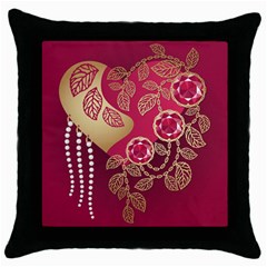 Love Heart Throw Pillow Case (black) by BangZart