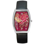 Love Heart Barrel Style Metal Watch Front