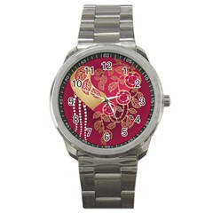 Love Heart Sport Metal Watch by BangZart