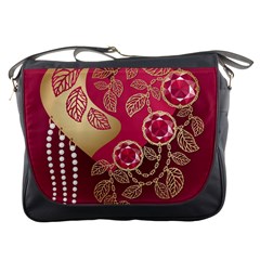 Love Heart Messenger Bags by BangZart