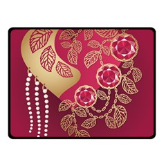 Love Heart Double Sided Fleece Blanket (small)  by BangZart