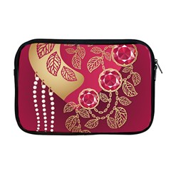 Love Heart Apple Macbook Pro 17  Zipper Case by BangZart