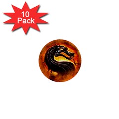 Dragon And Fire 1  Mini Buttons (10 Pack)  by BangZart